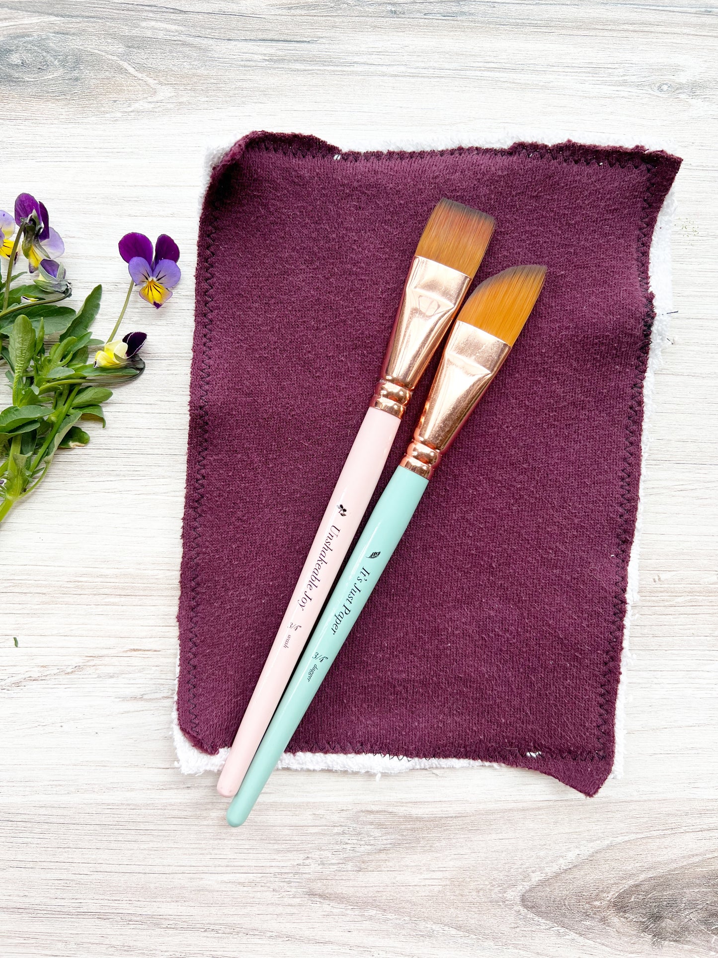 Brush Cloths made with recycled fabric