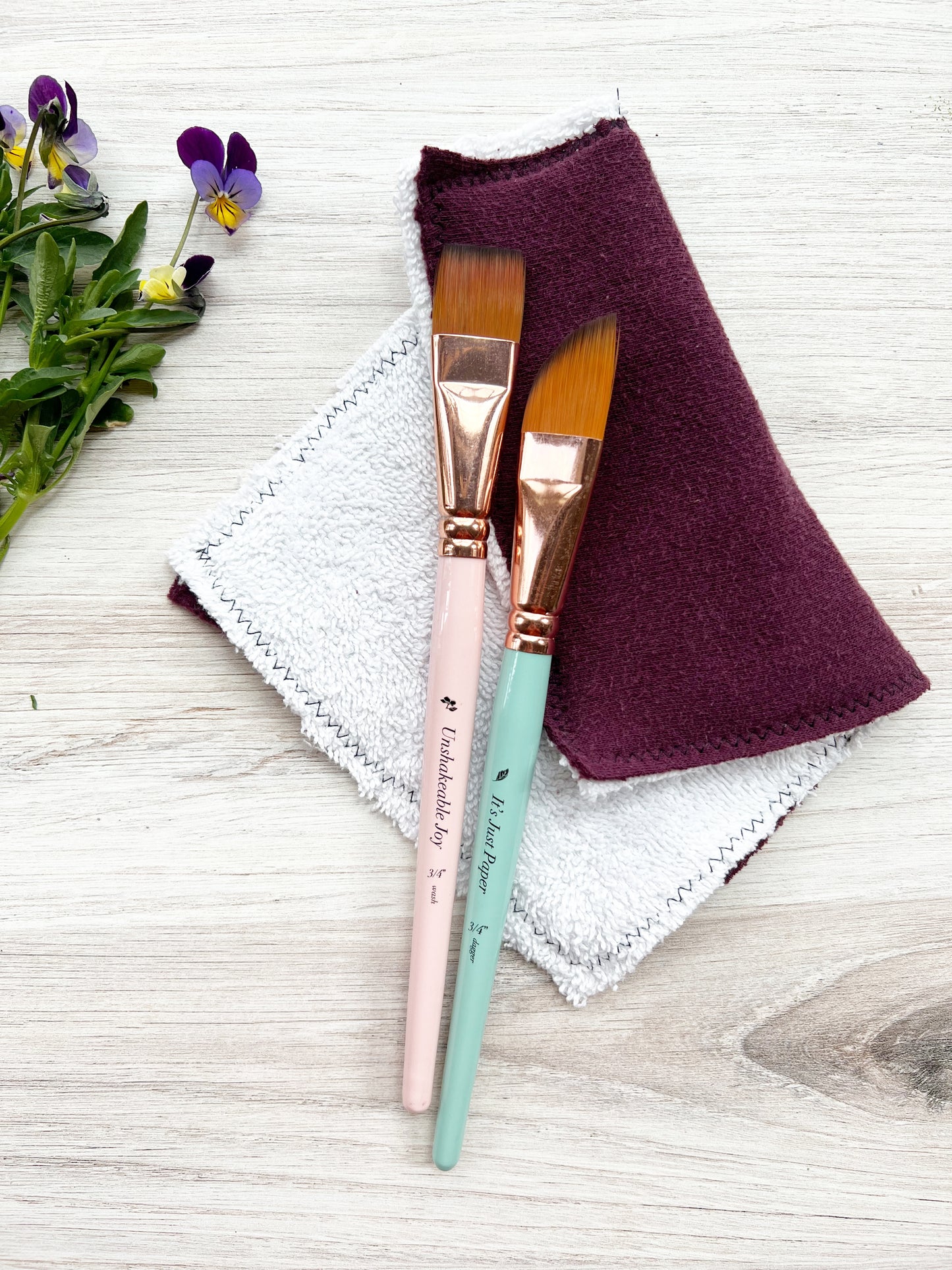 Brush Cloths made with recycled fabric