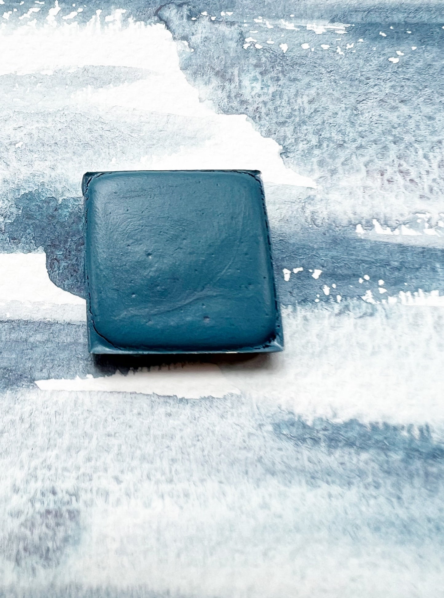 Rough Waters. Half pan, full pan or bottle cap of handmade watercolor paint