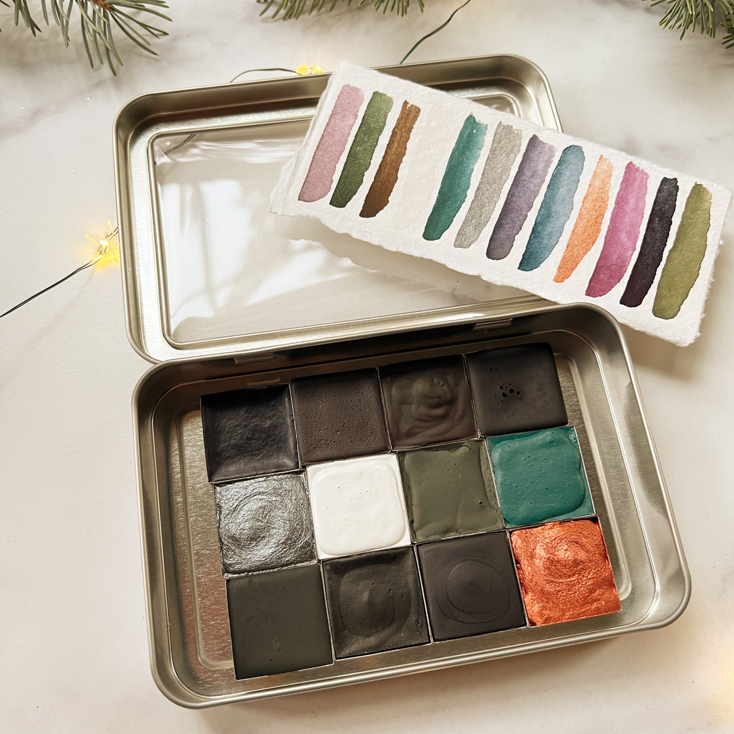 Solstice Dawn Palette, all 12 winter colors in one set