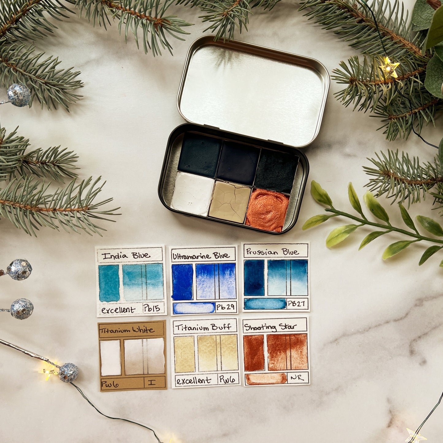 Merry and Bright Holiday Half Pan Palettes
