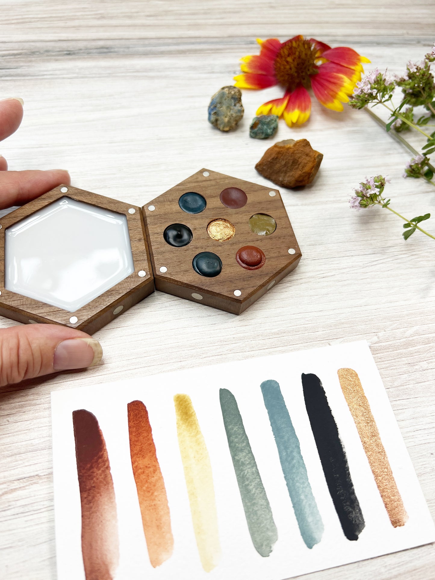 Australian Ochers Wood Palette