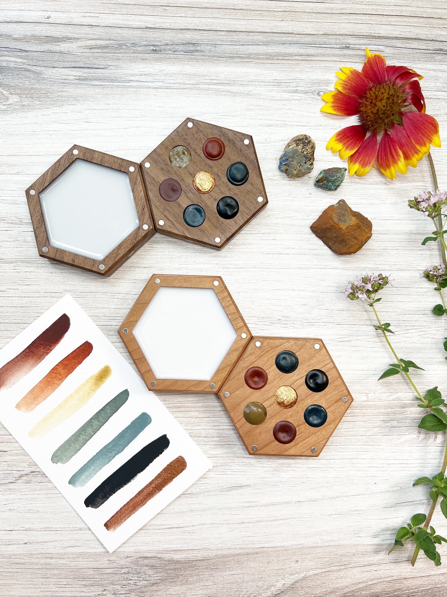 Australian Ochers Wood Palette