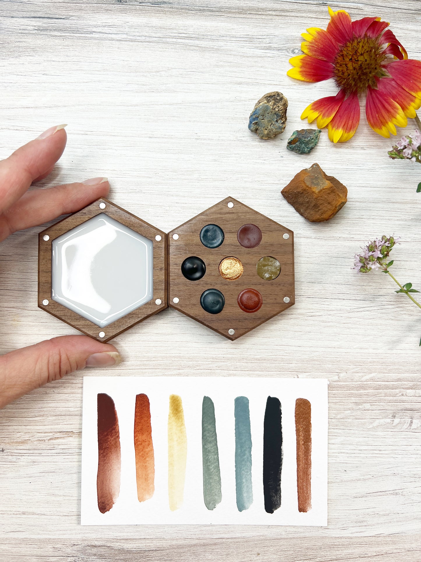 Australian Ochers Wood Palette