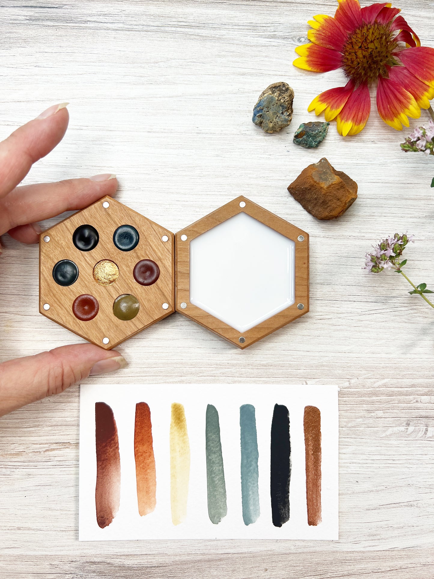 Australian Ochers Wood Palette