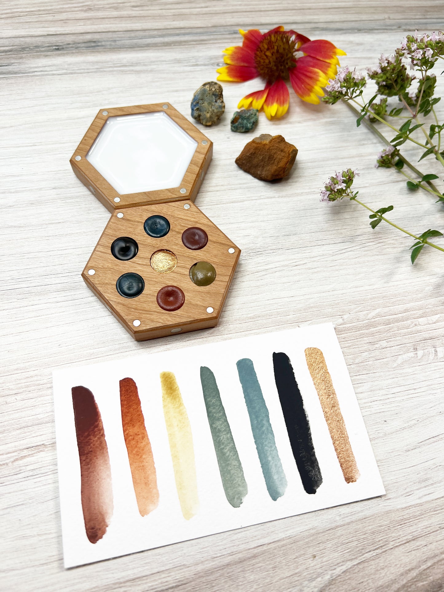 Australian Ochers Wood Palette