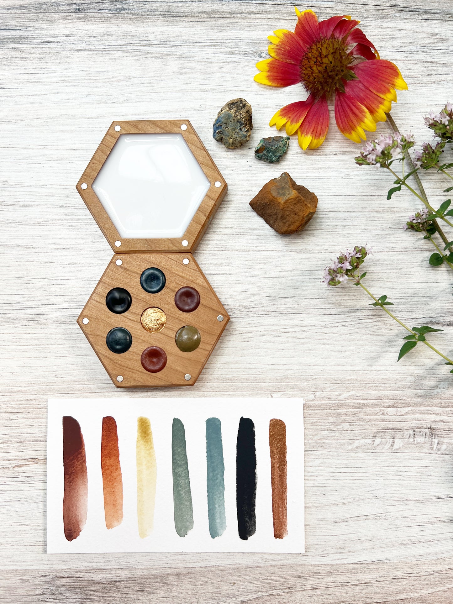 Australian Ochers Wood Palette