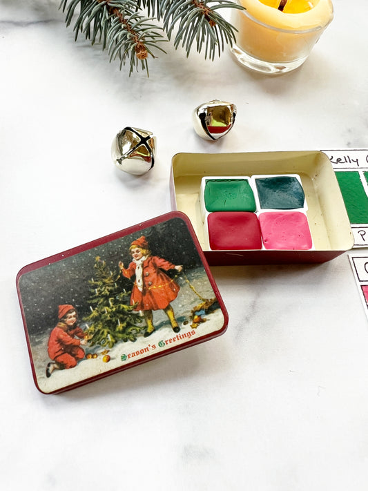 Season's Greetings Vintage Holiday Palette