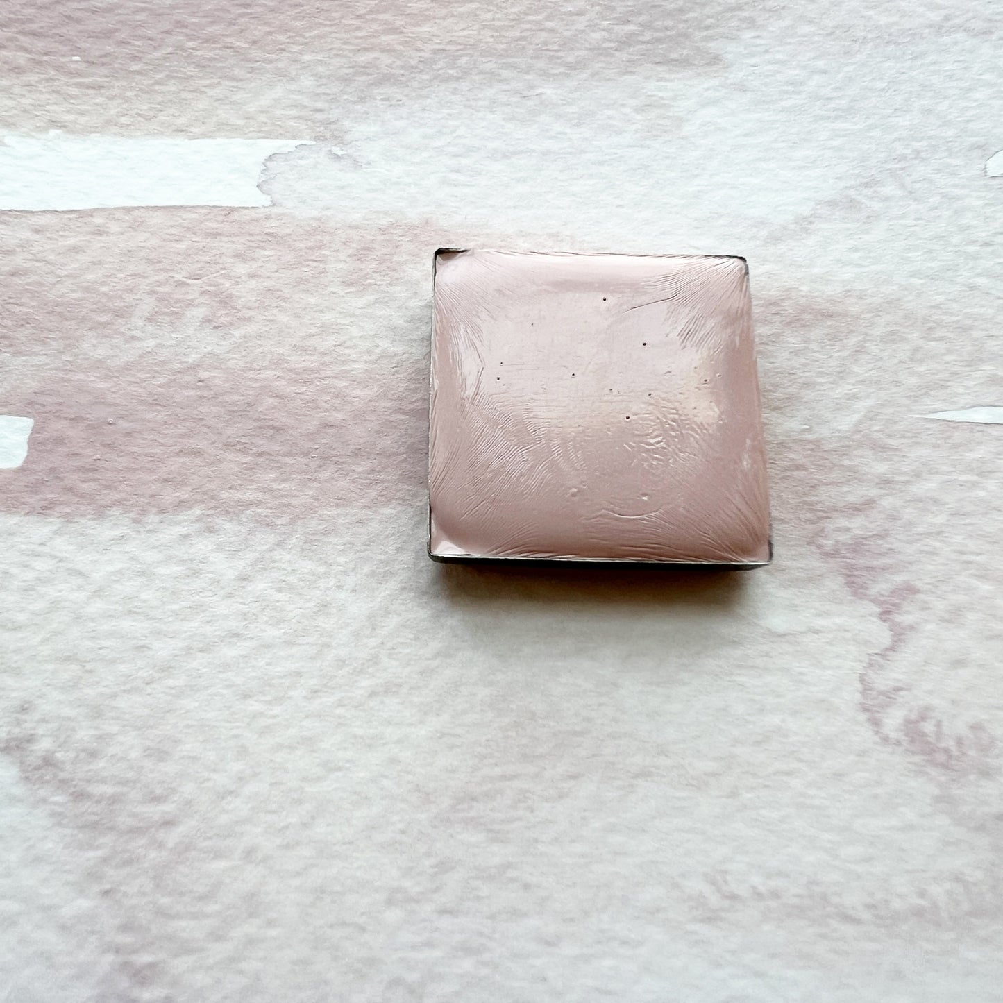 Whisper Pink. Half pan, full pan or bottle cap of handmade watercolor paint