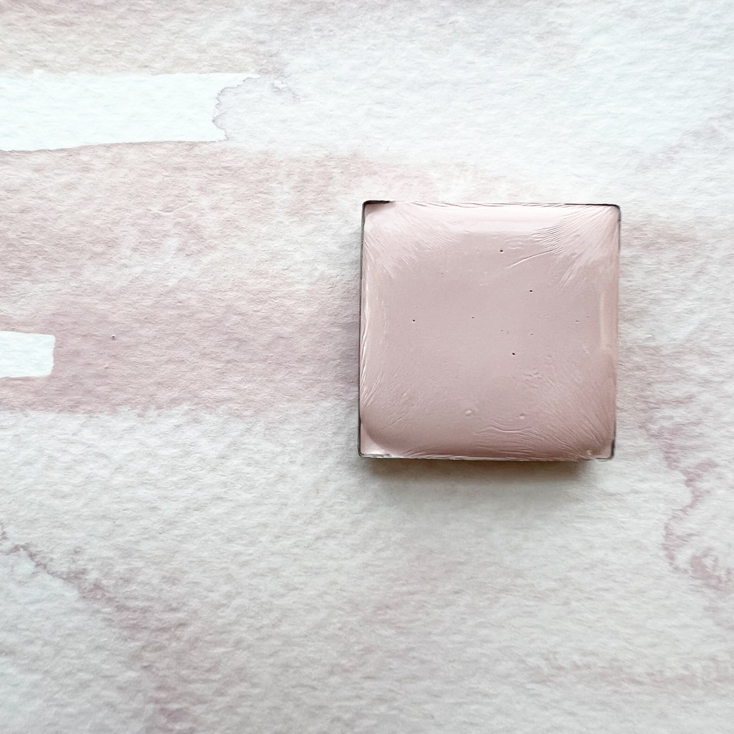 Whisper Pink. Half pan, full pan or bottle cap of handmade watercolor paint
