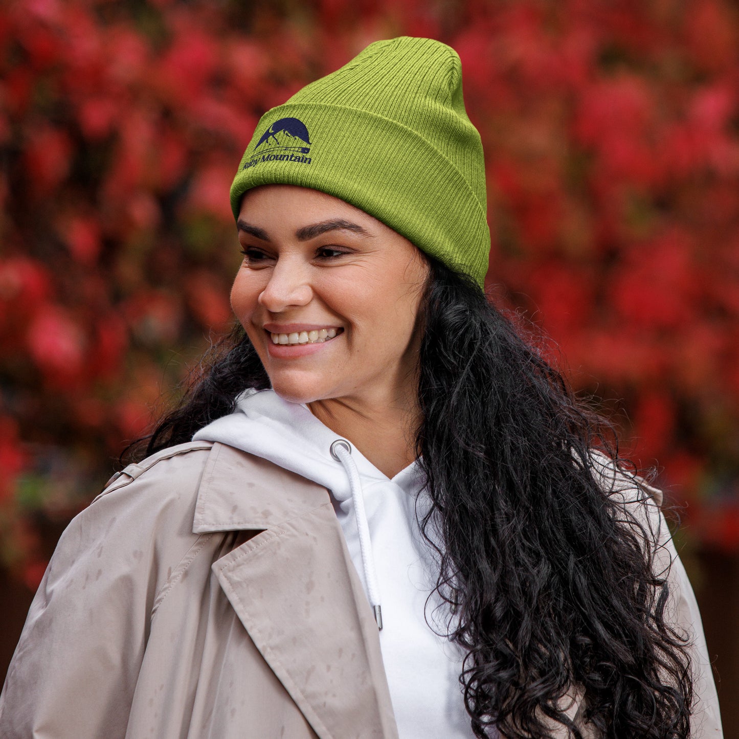 Ruby Mountain Organic Ribbed Beanie