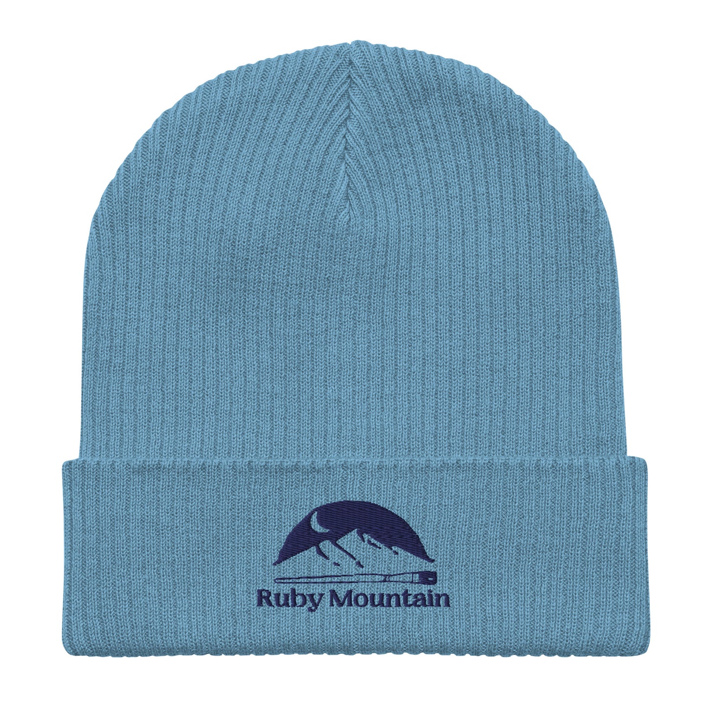 Ruby Mountain Organic Ribbed Beanie