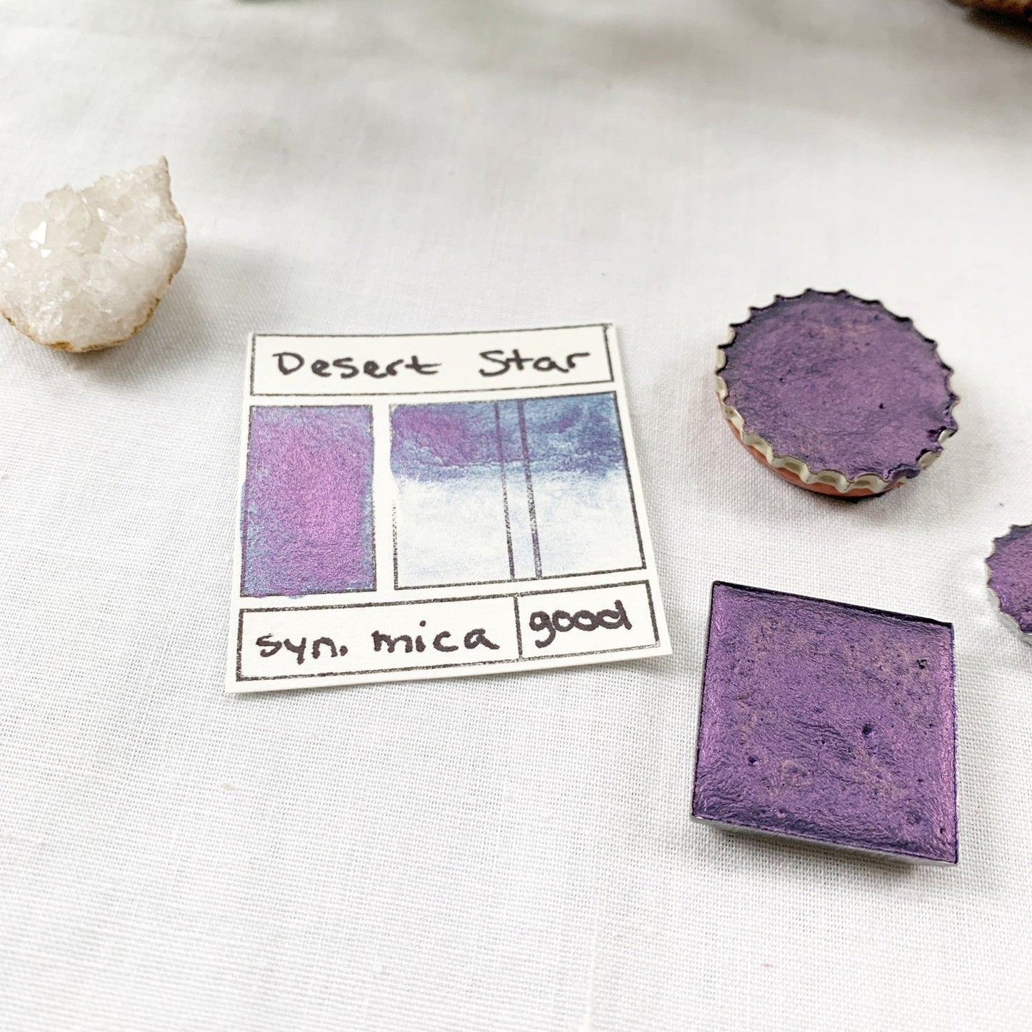 Desert Star. Half pan, full pan or bottle cap of handmade watercolor paint