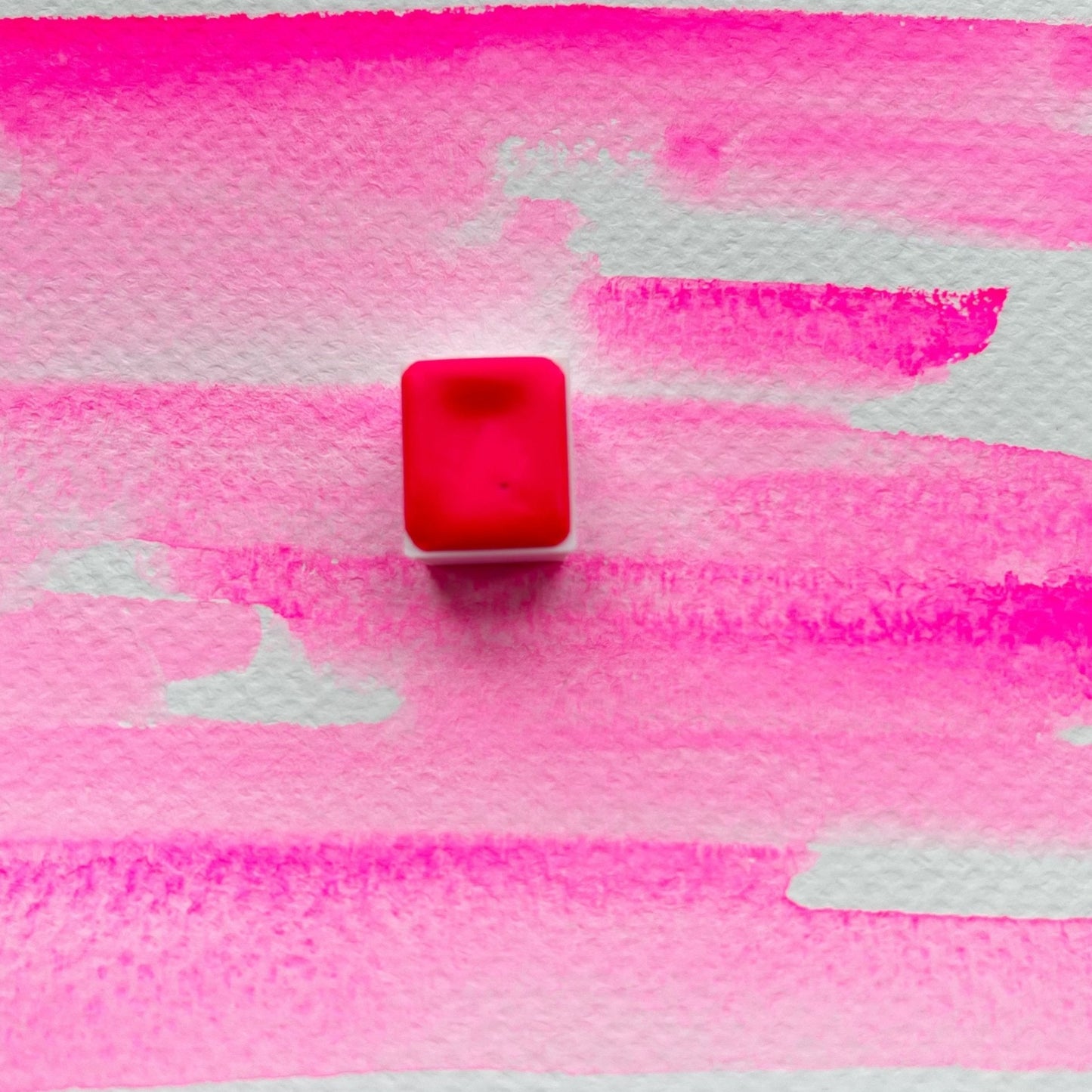 Hot Pink. Half pan, full pan or bottle cap of handmade watercolor paint