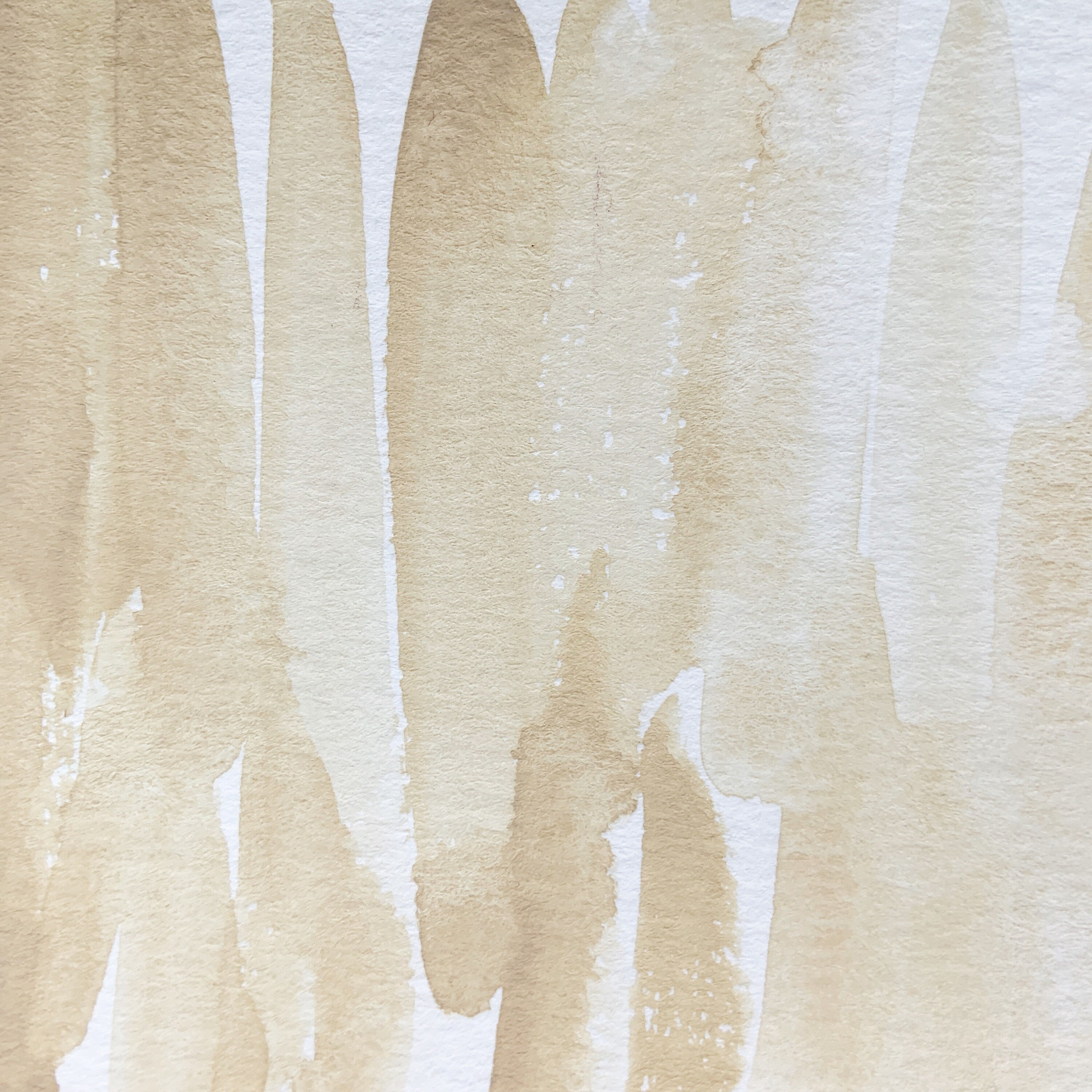 Titanium Buff. Half pan, full pan or bottle cap of handmade watercolor paint