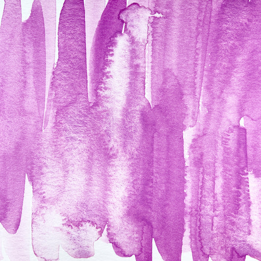 Ultramarine Red. Half pan or bottle cap of handmade ultramarine red watercolor paint