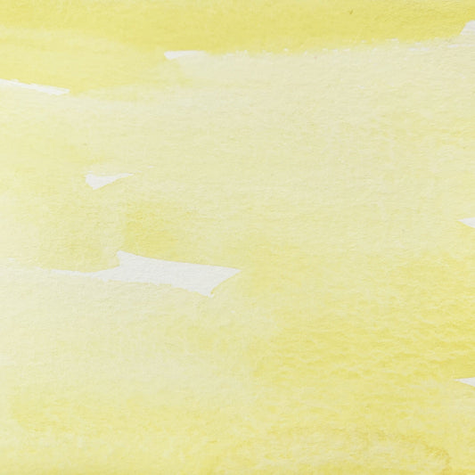 Lemon Yellow. Half pan, full pan or bottle cap of handmade watercolor paint
