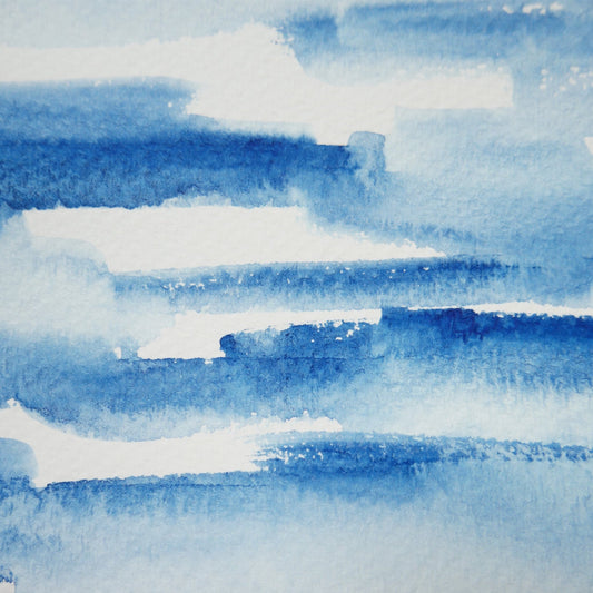Prussian Blue. Half pan, full pan or bottle cap of handmade watercolor paint