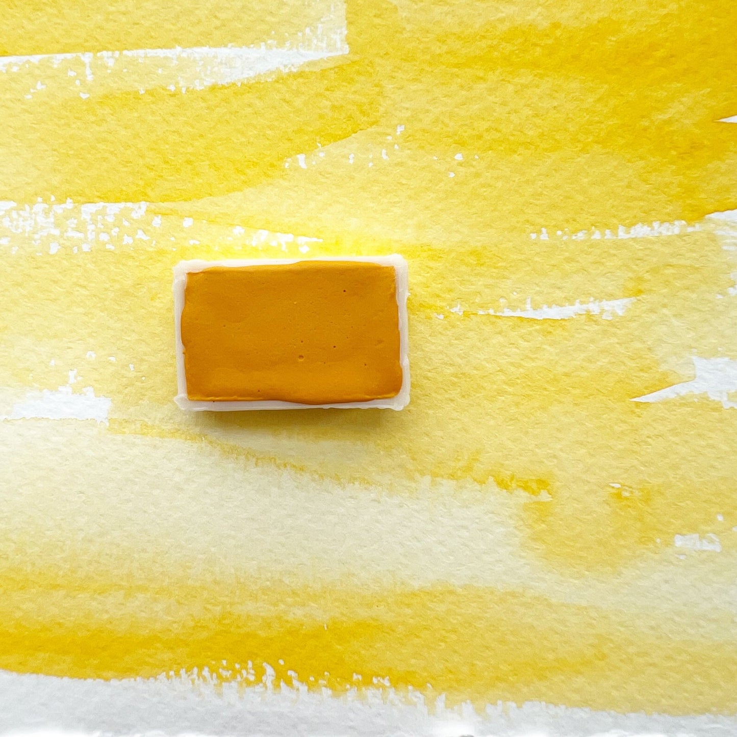 Sunflower. Half pan, full pan or bottle cap of handmade watercolor paint - Ruby Mountain