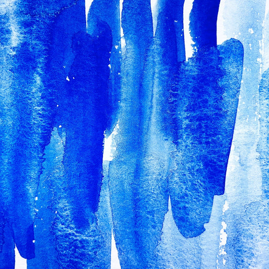 Ultramarine Blue. Half pan, full pan or bottle cap of handmade watercolor paint - Ruby Mountain
