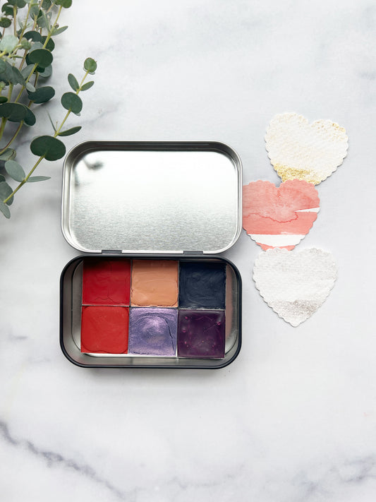 February Reds Metal Square Pan Set