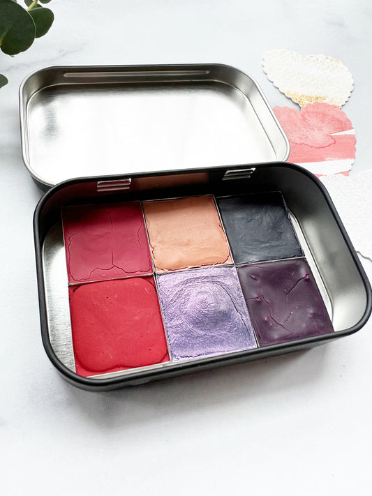 February Reds Metal Square Pan Set