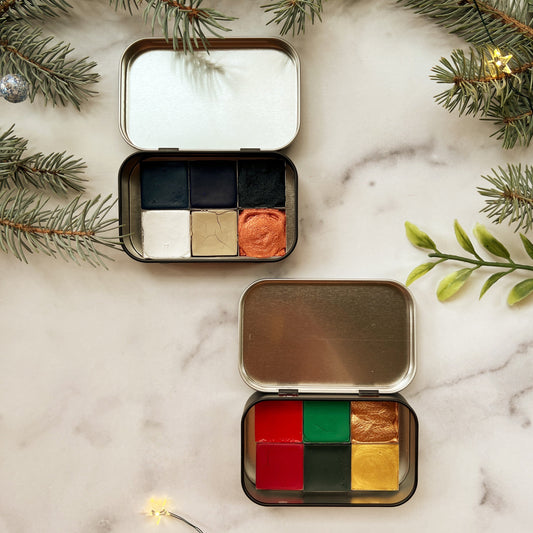 Merry and Bright Holiday Half Pan Palettes