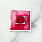 Primary Red. Half pan, full pan or bottle cap of handmade watercolor paint
