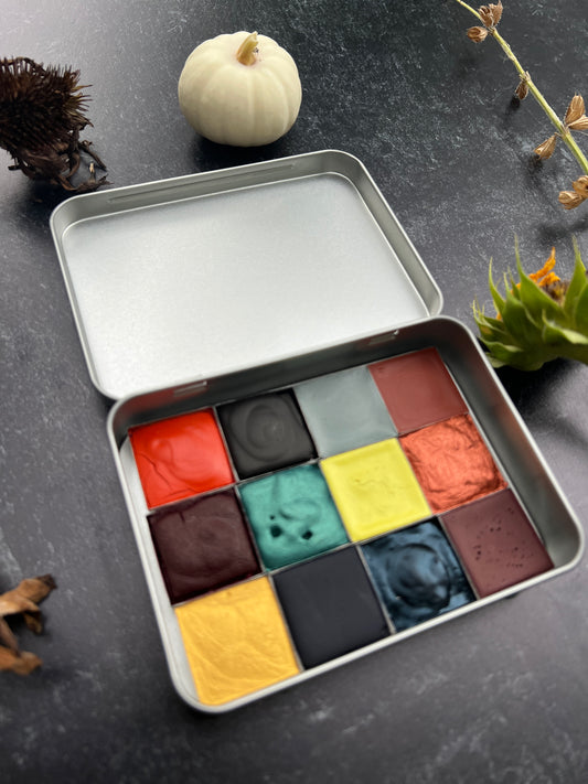 Wild Sumac Palette, a set of 12 handmade watercolors