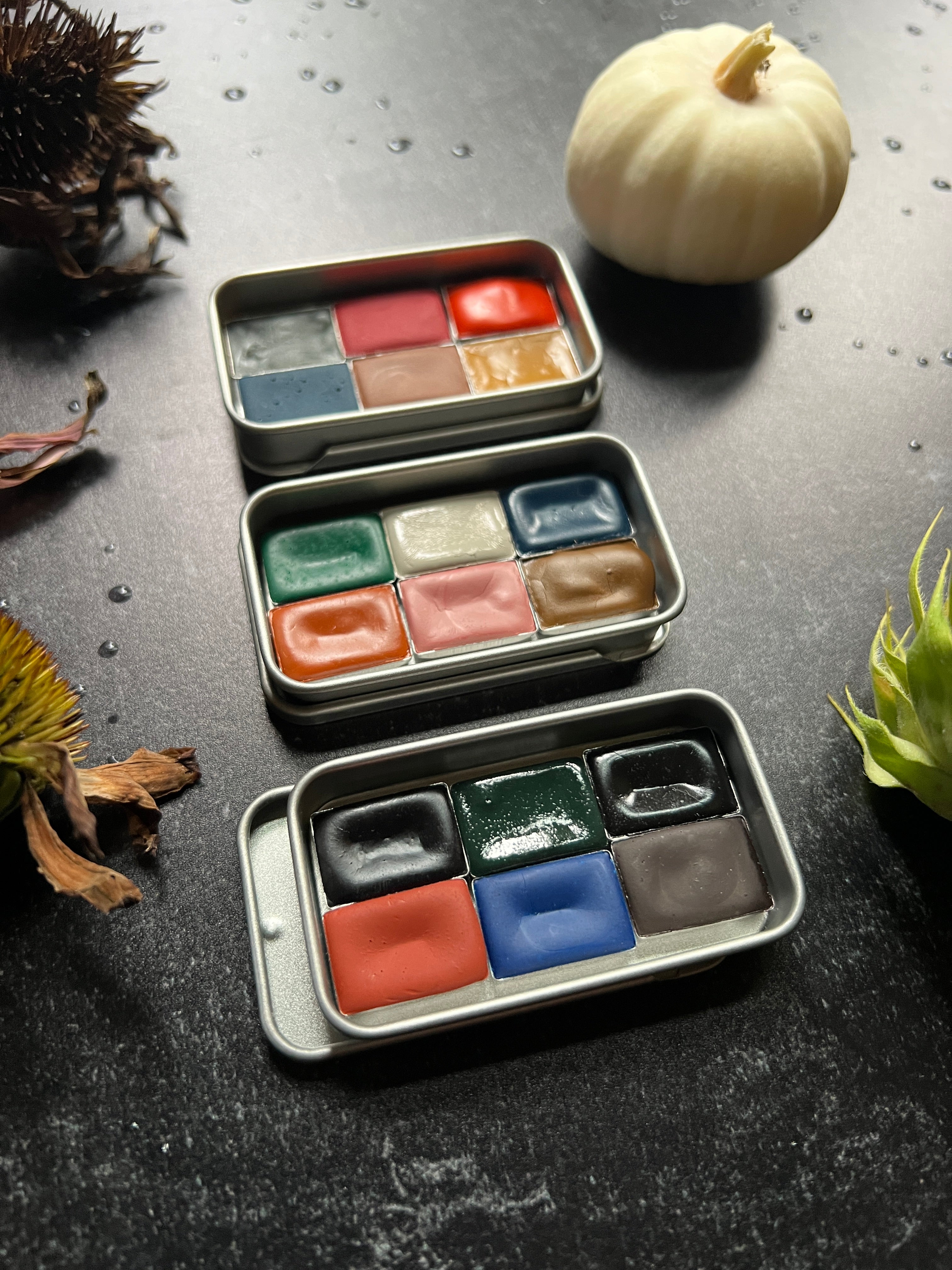 Autumn Pocket Palettes, 3 variations