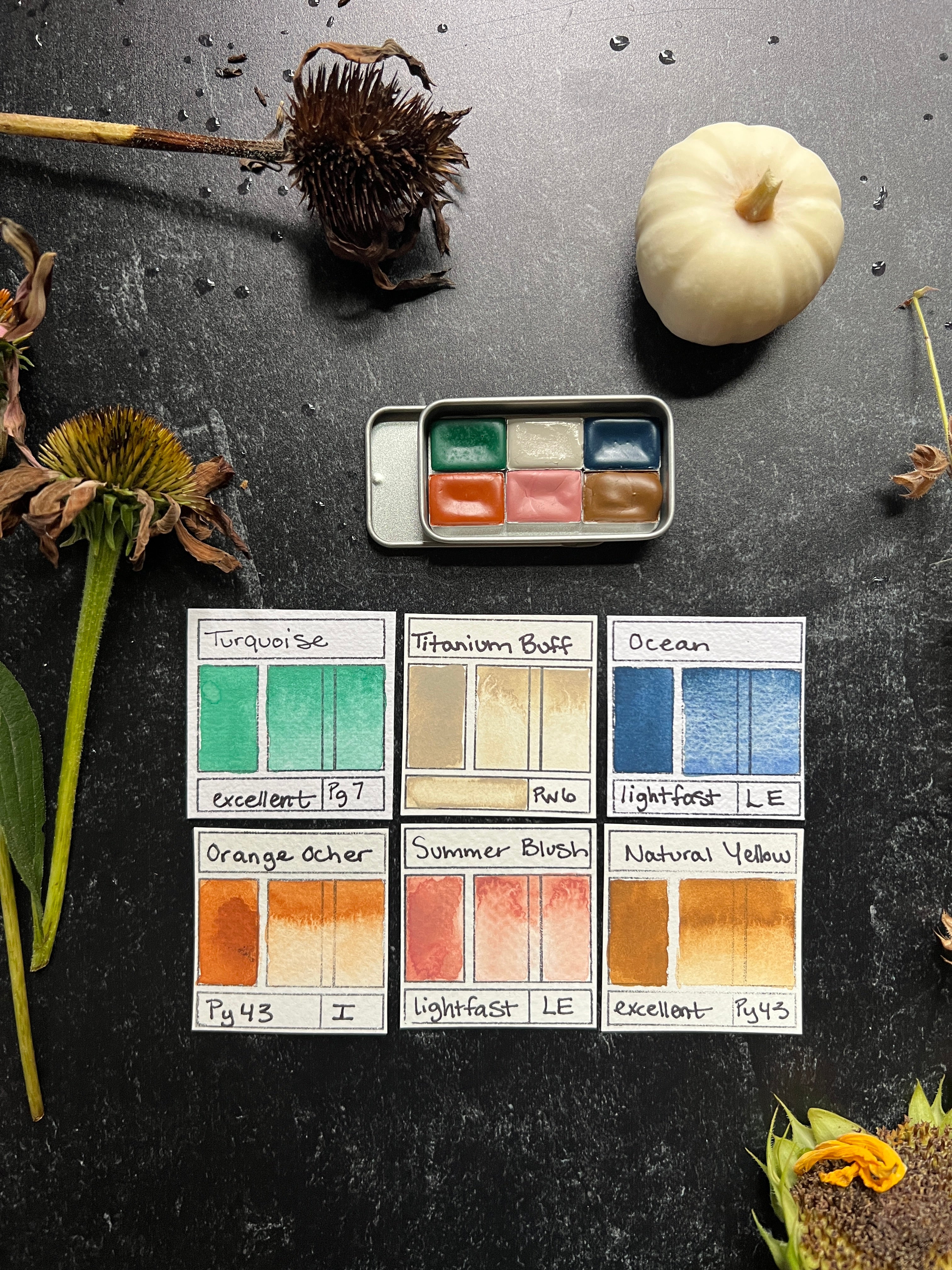 Autumn Pocket Palettes, 3 variations
