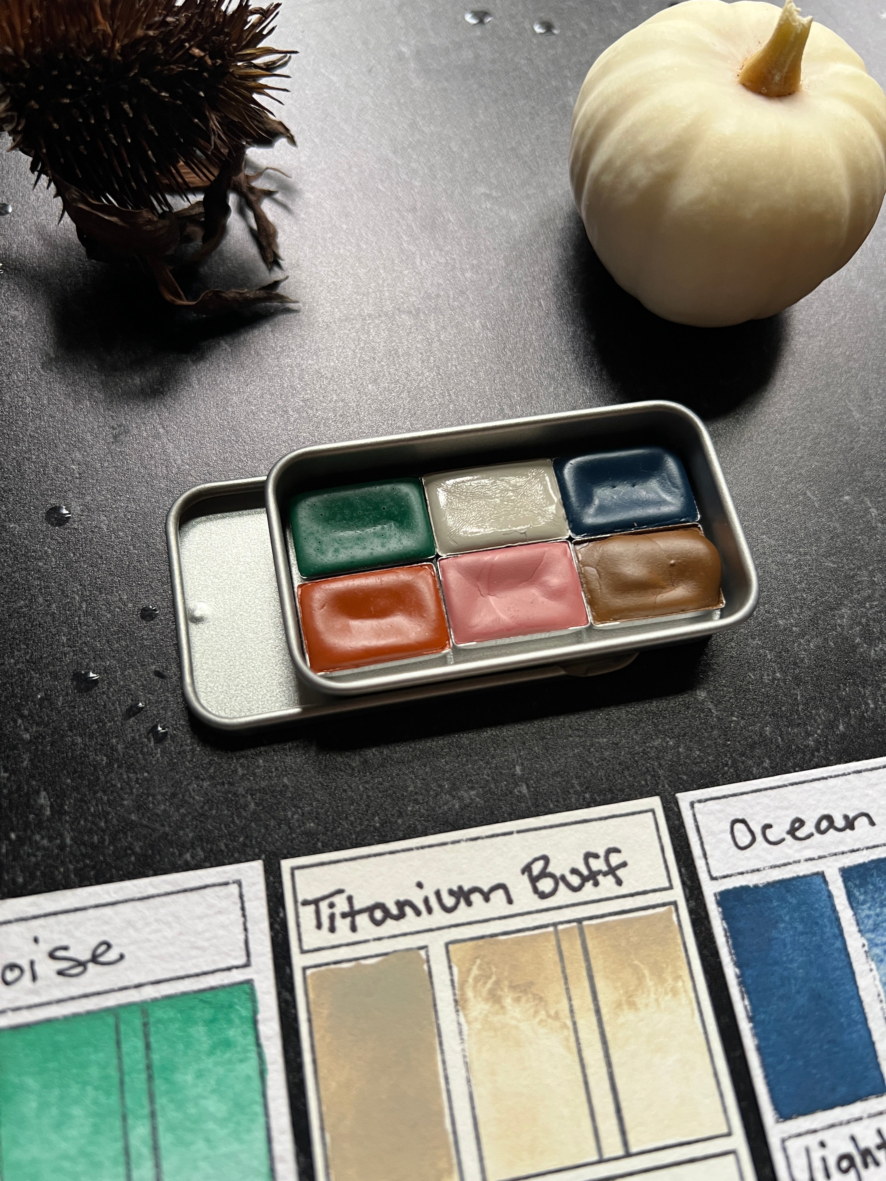 Autumn Pocket Palettes, 3 variations