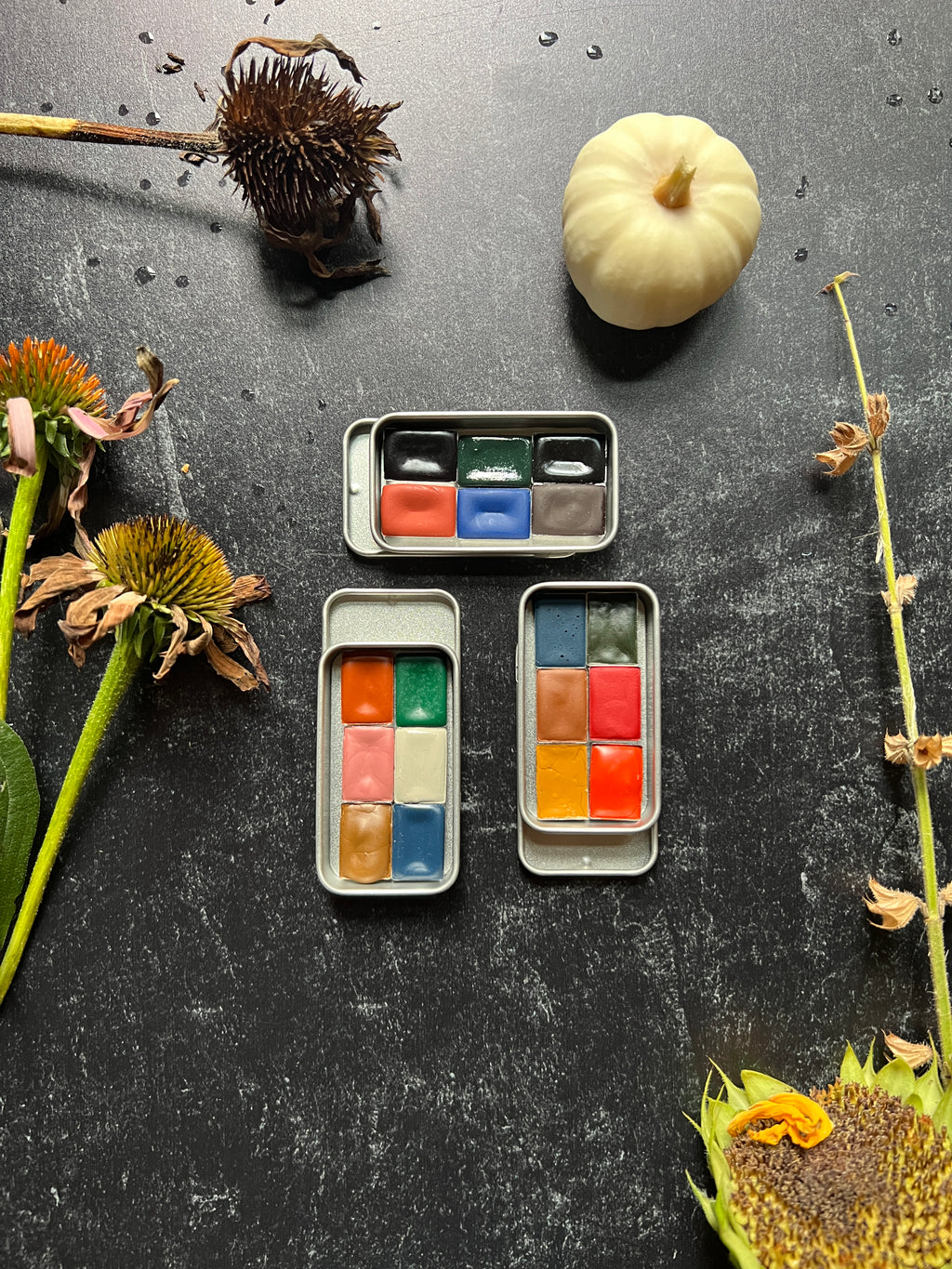 Autumn Pocket Palettes, 3 variations
