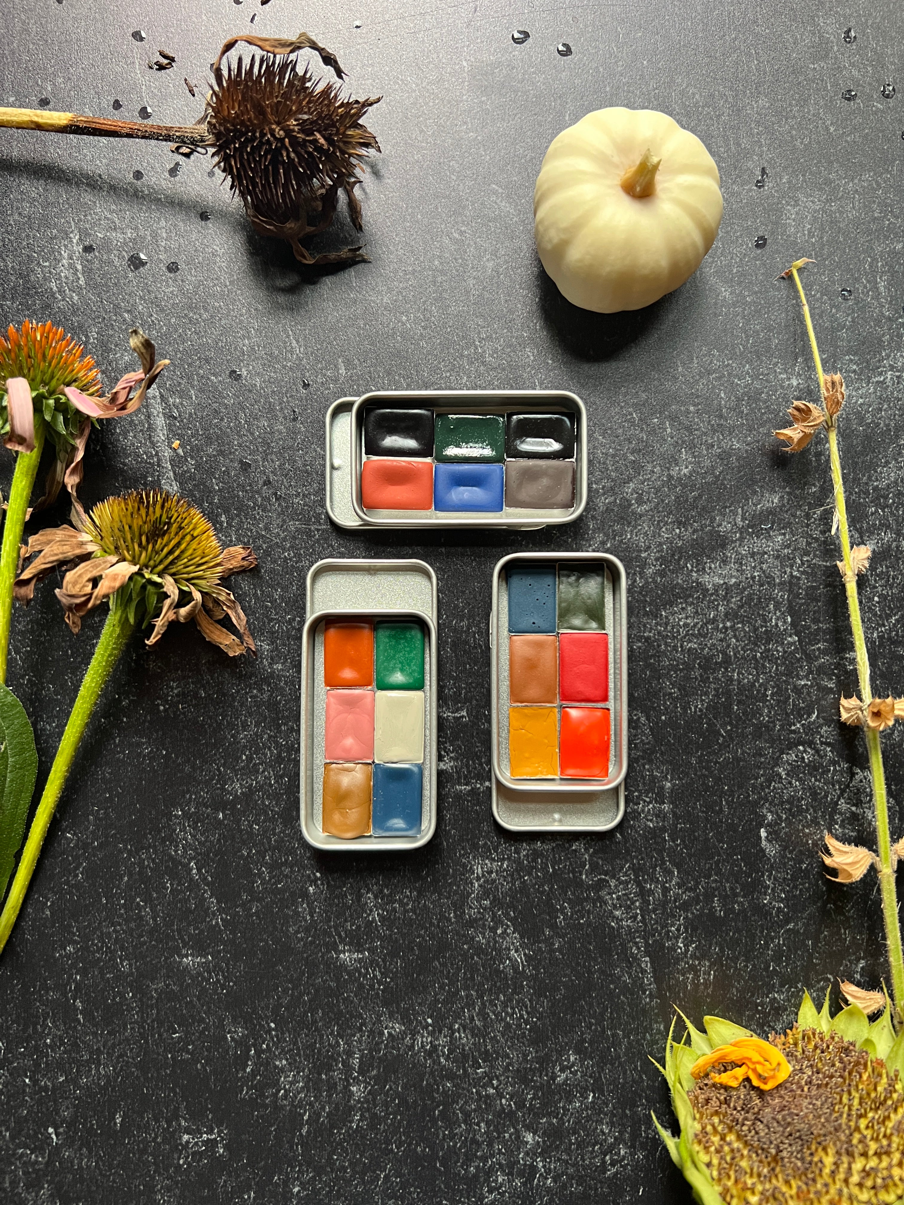Autumn Pocket Palettes, 3 variations