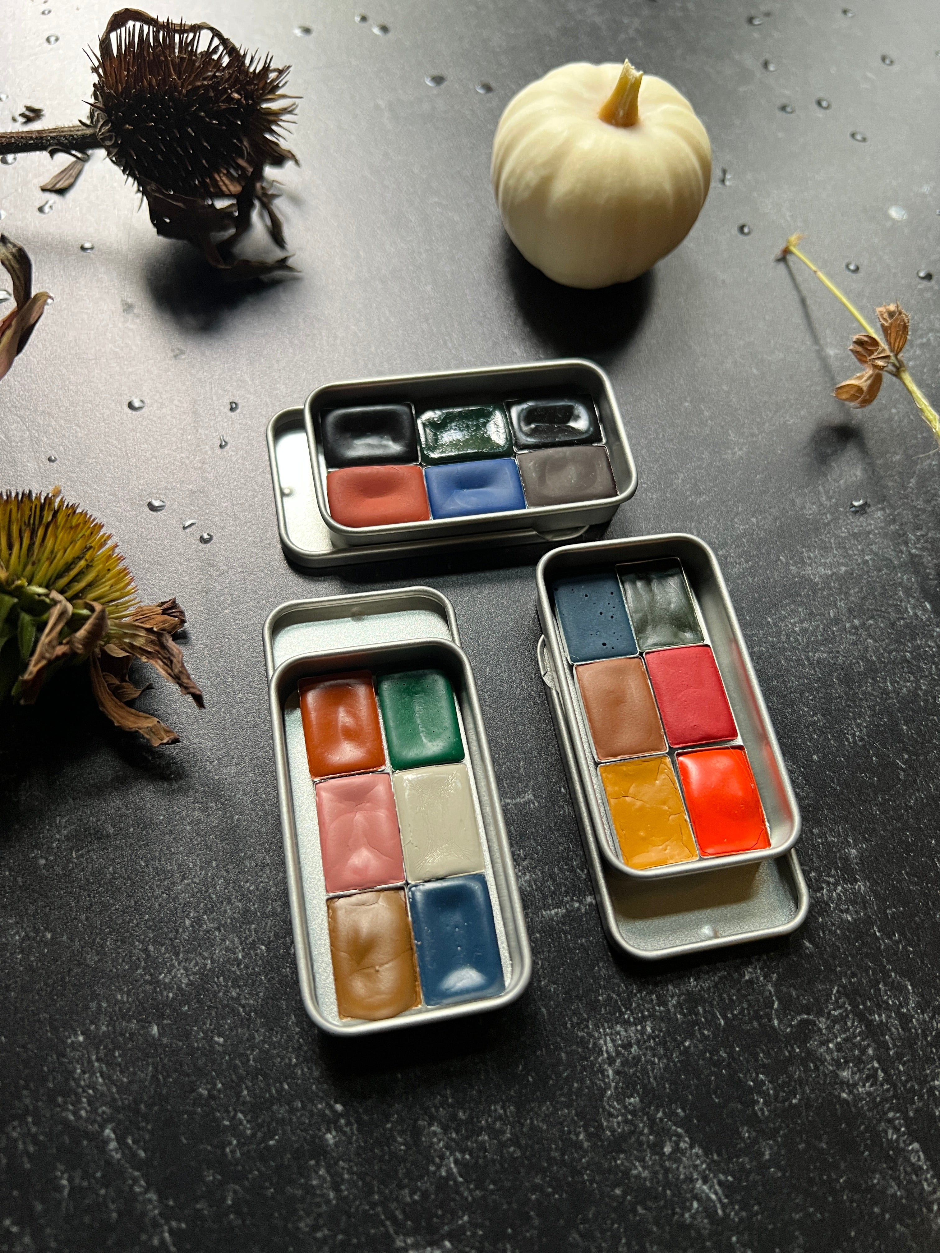 Autumn Pocket Palettes, 3 variations