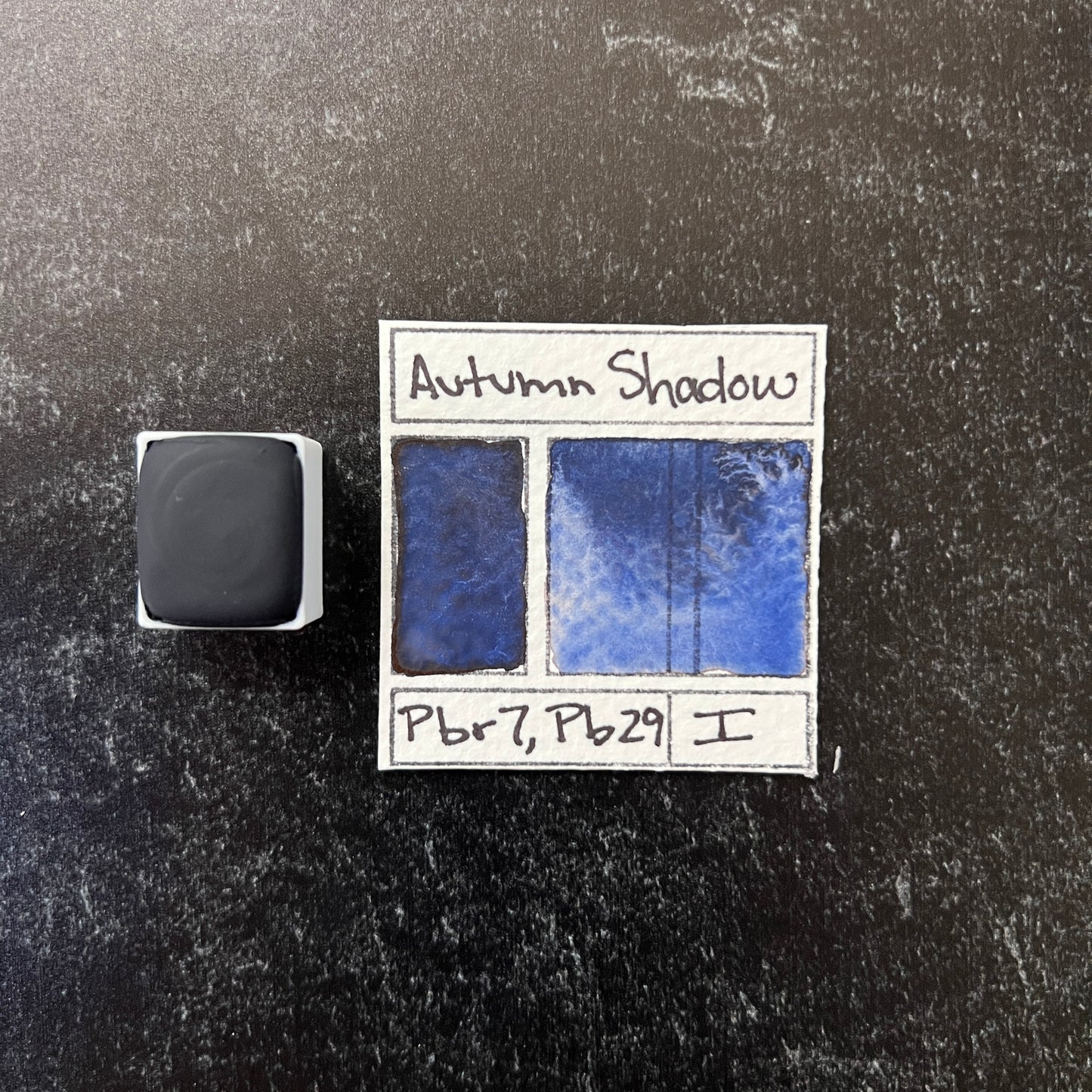 Autumn Shadow. Individual pan of handmade watercolor paint