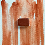 Dark Pumpkin. Individual pan of handmade watercolor paint