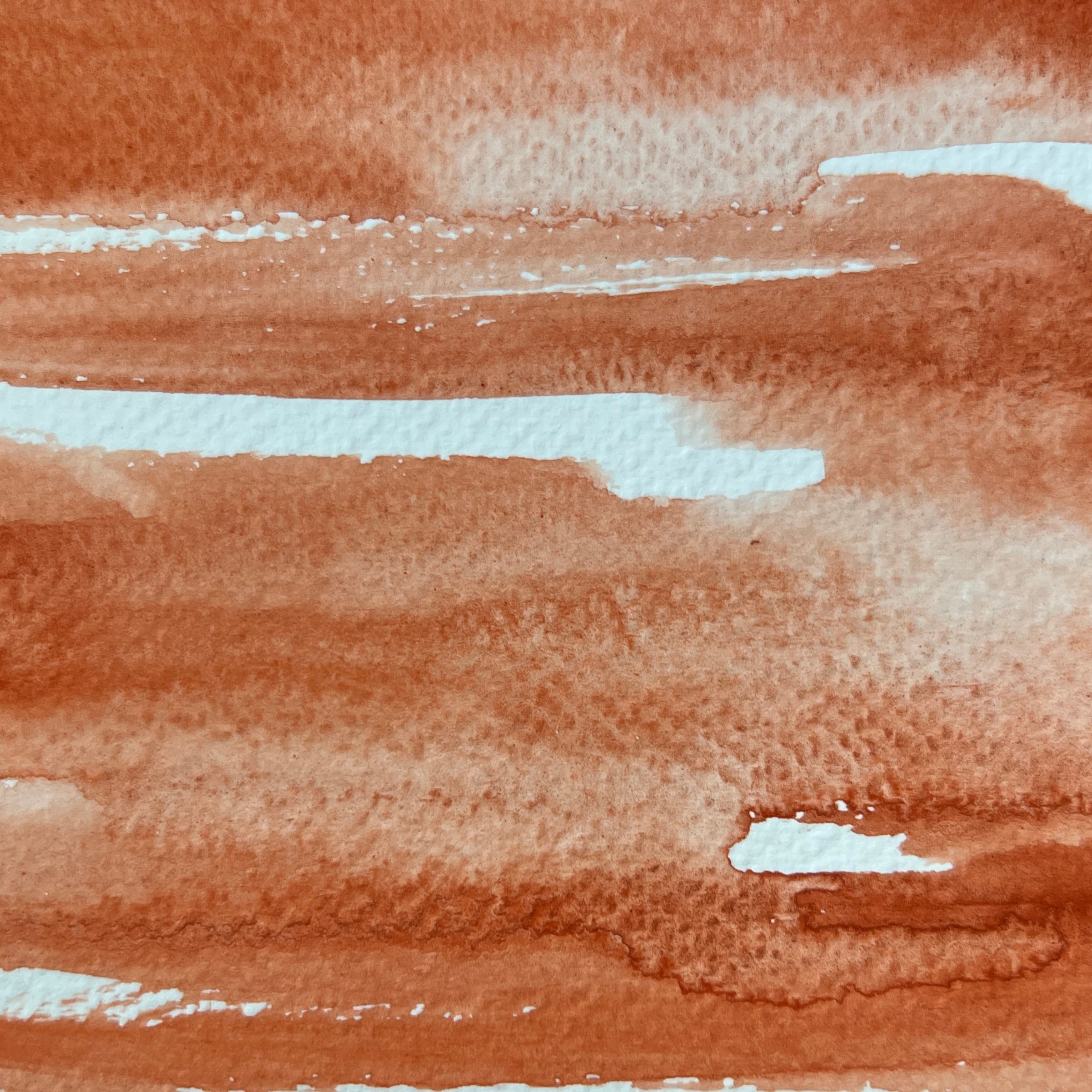 Dark Pumpkin. Individual pan of handmade watercolor paint