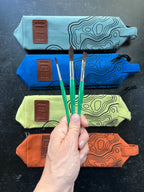 Synthetic Brush Set and Nomad Pouch