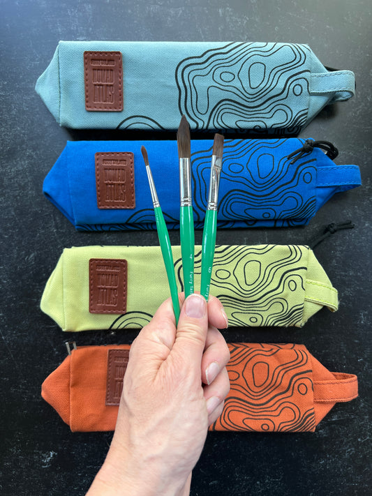 Synthetic Brush Set and Nomad Pouch