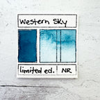 Western Sky. Half pan, full pan or bottle cap of handmade watercolor paint