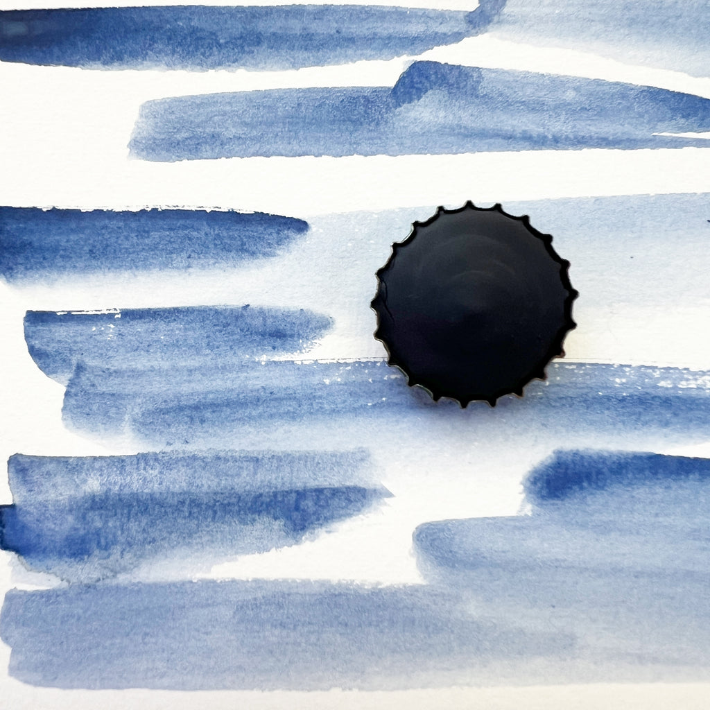 Dark Sky. Half pan, full pan or bottle cap of handmade watercolor paint