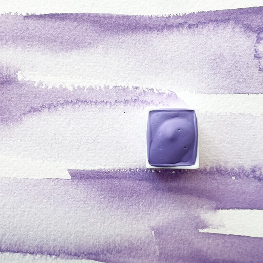 Frosted Purple. Half pan, full pan or bottle cap of handmade watercolor paint