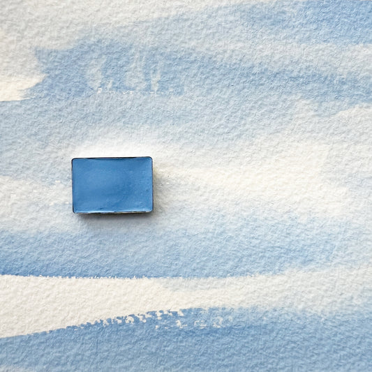 Cold Winter. Half pan, full pan or bottle cap of handmade watercolor paint