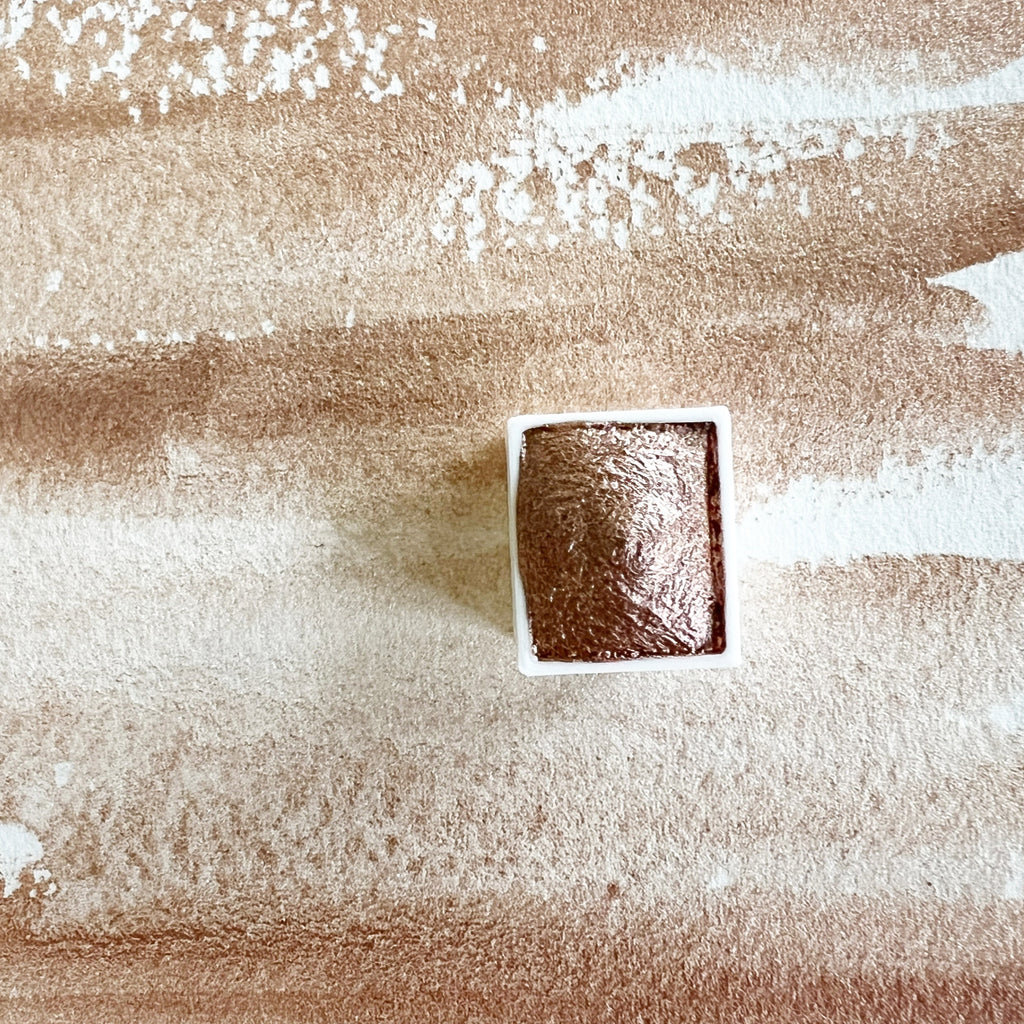 Prosecco. Half pan, full pan or bottle cap of handmade watercolor paint