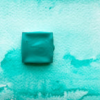 Santa Fe Turquoise. Half pan, full pan or bottle cap of handmade watercolor paint
