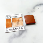 Persimmon. Individual pan of handmade watercolor paint
