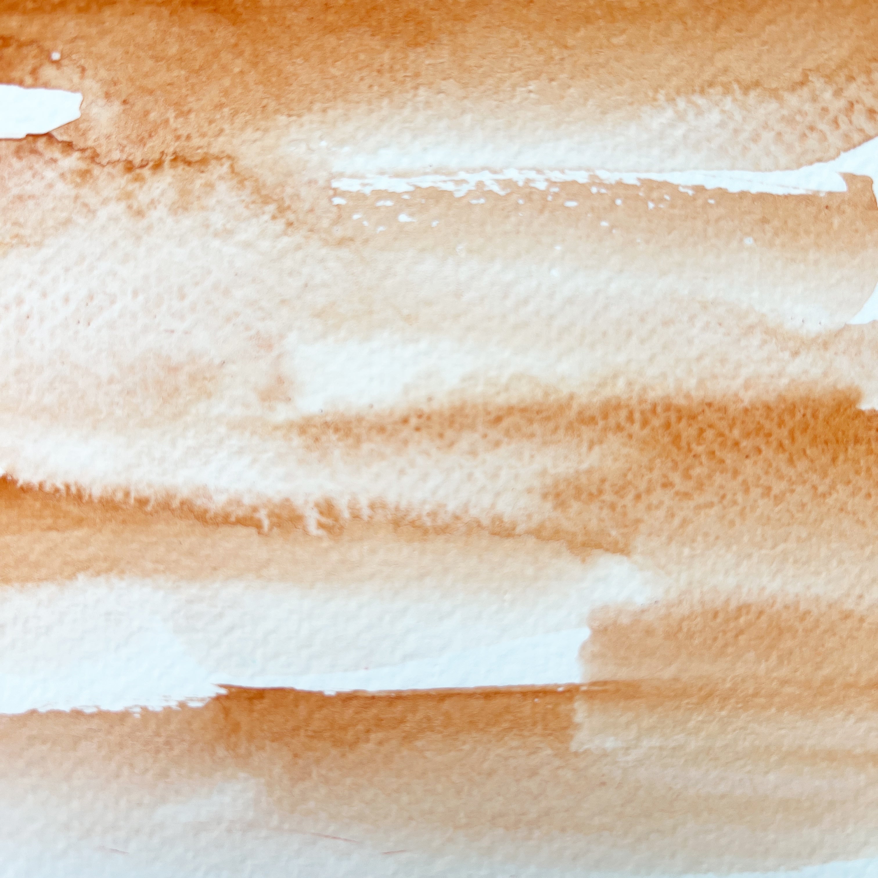 Persimmon. Individual pan of handmade watercolor paint