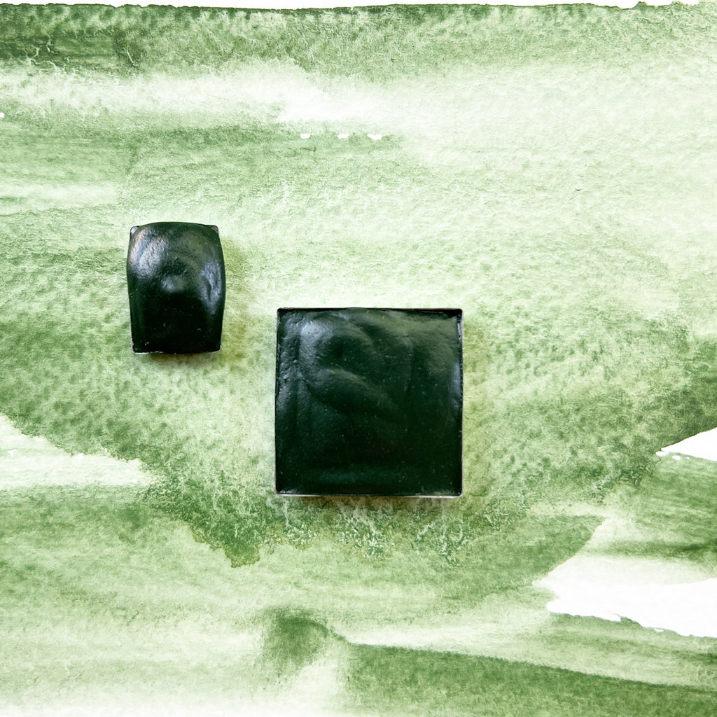 Kelp. Individual pan of handmade watercolor paint