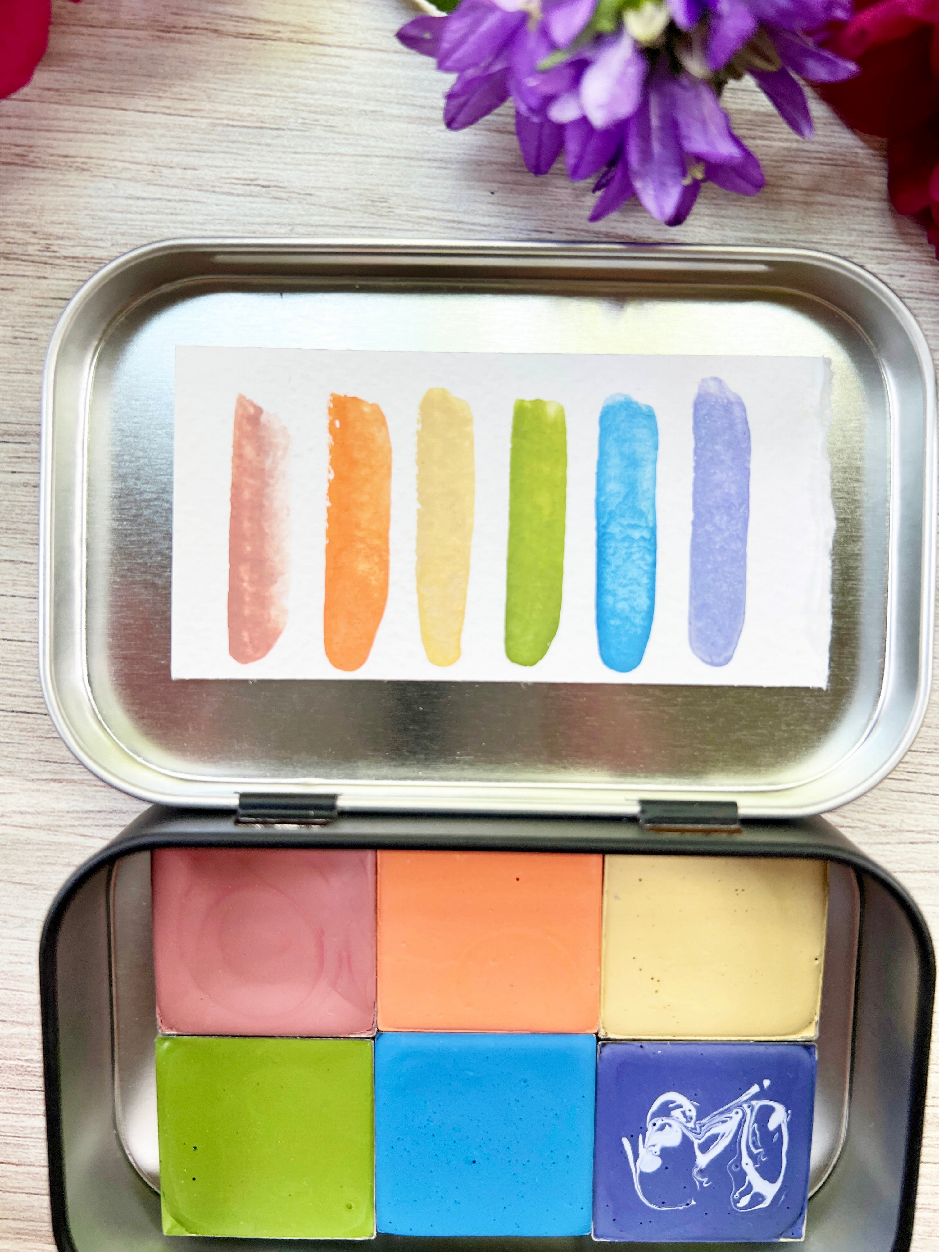 Mountain Meadow Palette, in 3 different palette types